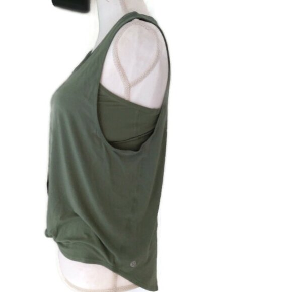 Lululemon Athletica Knot Tie Front Tank Top in Sage Green Size 8 - Picture 4 of 8